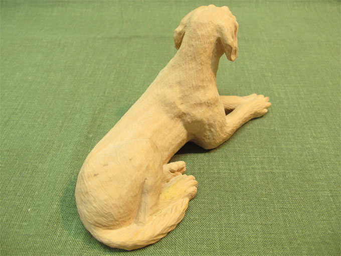 楽天市場】犬 木彫り 置物 一刀彫 / 材料：柘植 : 津山銘木有馬店