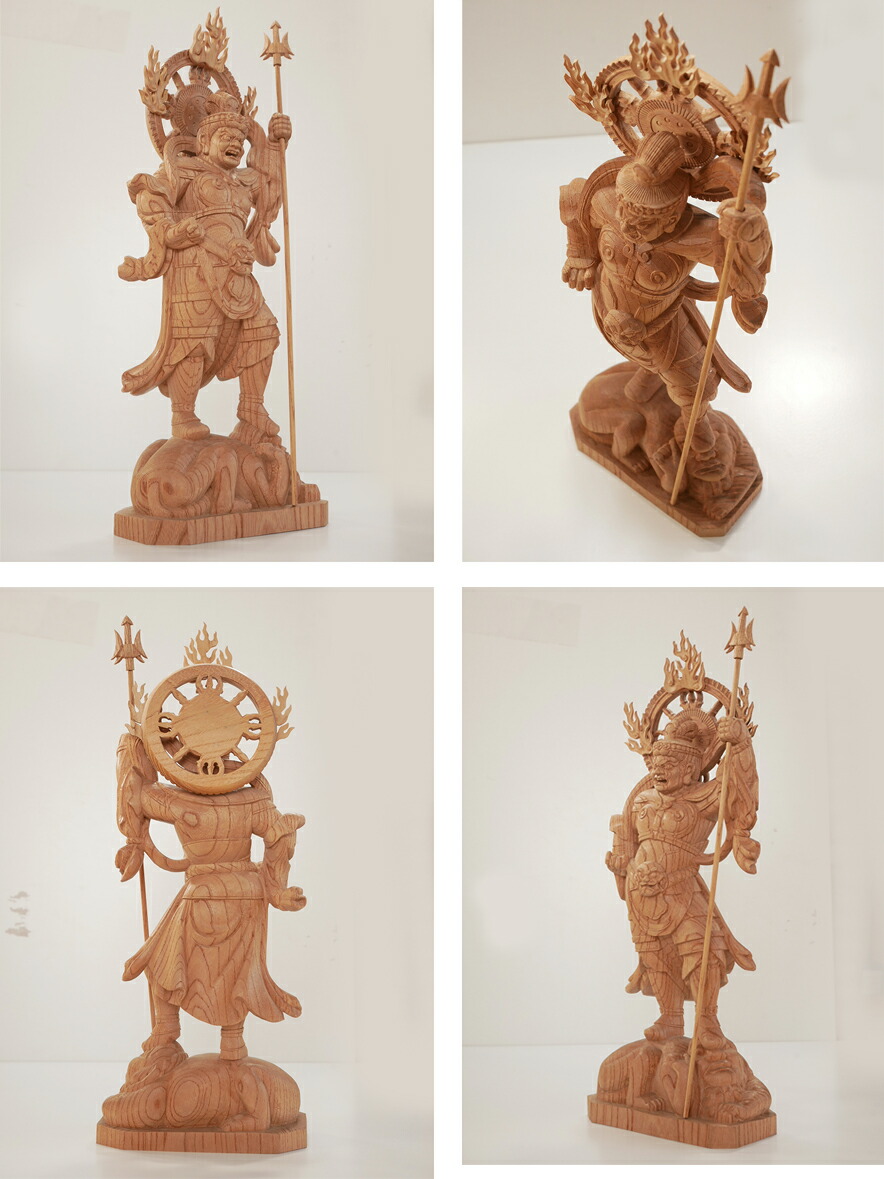 楽天市場】四天王 広目天 増長天 持国天 多門天 仏像 木彫り 一刀彫