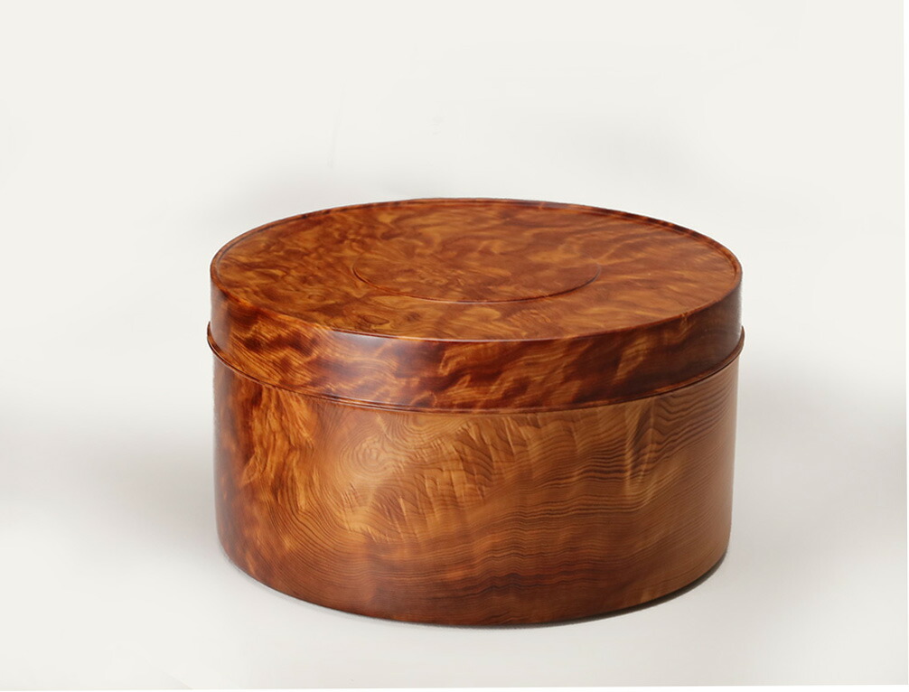 銘木 総黒柿無垢造 黒柿 茶櫃 茶びつ 取込盆