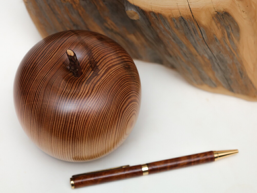 楽天市場】【10cm高】木のりんご 仕様：無垢 / 素材：屋久杉（果物