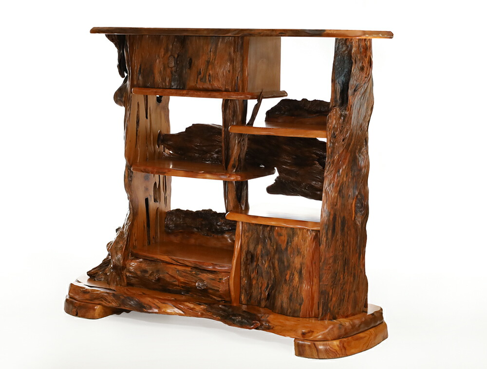 楽天市場】屋久杉 飾り棚 仕様：無垢 / 素材：屋久杉（一枚板 家具