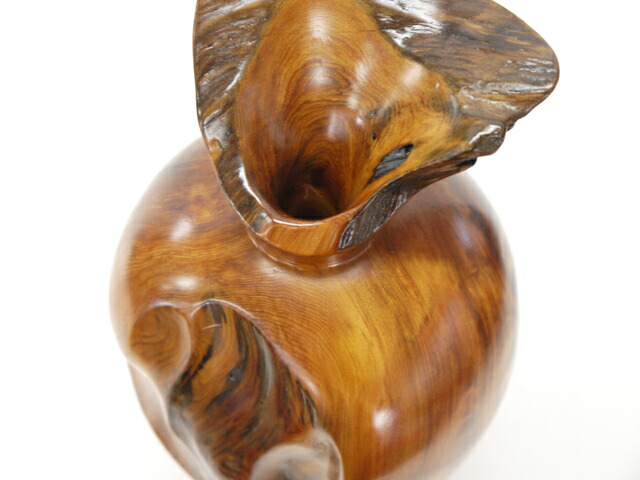 楽天市場】【25cm高】屋久杉 飾り壺 仕様：無垢 / 素材：屋久杉油瘤