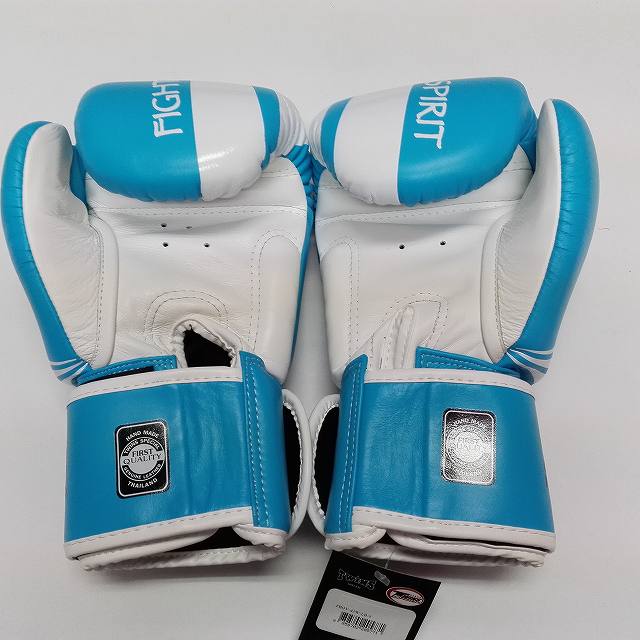 Twins ボクシンググローブ 本革製 ウルフ ブルー 10oz Twins