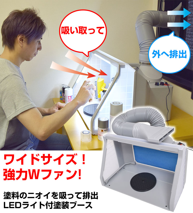 楽天市場】塗装ブース スプレーブース 卓上塗装ブース プラモデル