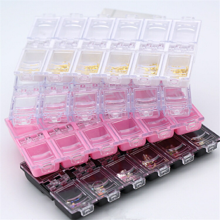 楽天市場】ネイル パーツケース 2個セット パーツボックス 12グリッド