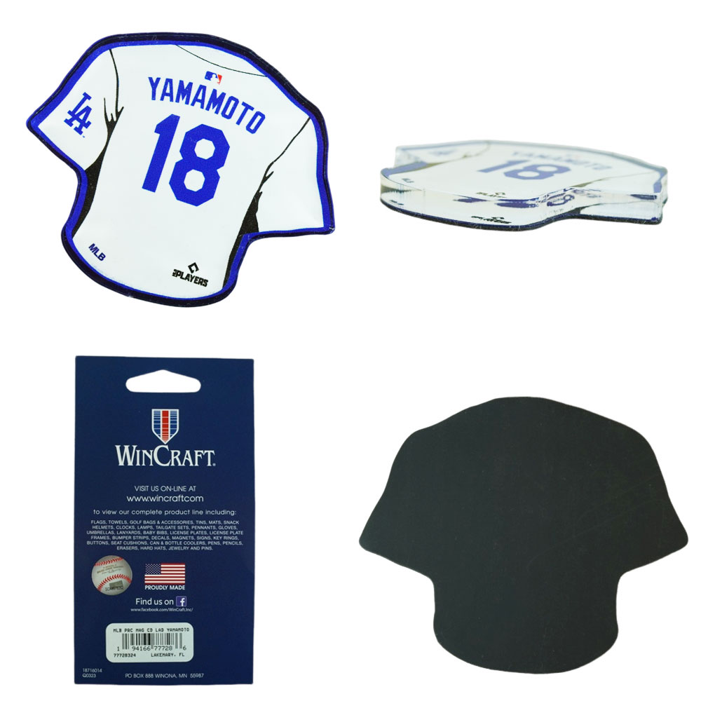 楽天市場】山本由伸 マグネット 公式 ドジャース グッズ定形外郵便対応