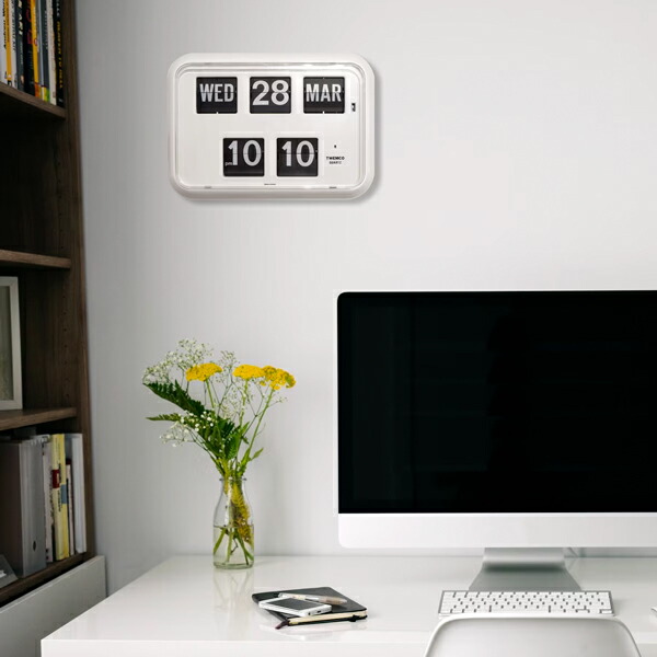 楽天市場】TWEMCO トゥエンコ 掛置兼用 パタパタ時計 フリップクロック