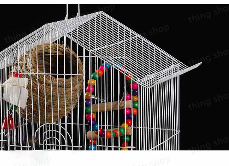楽天市場】お買い物マラソン【P5倍】鳥かご セット（28*21*38cm）別荘