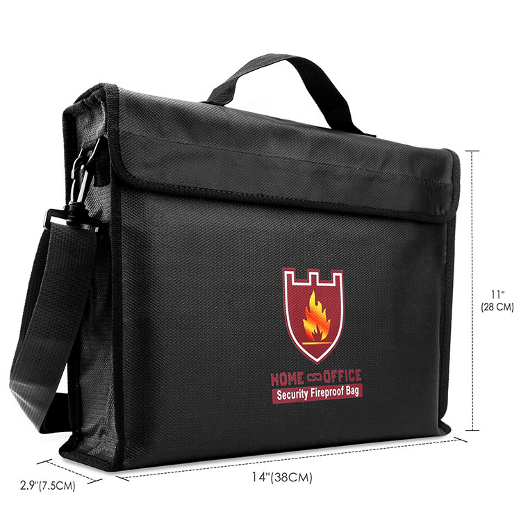 楽天市場】耐火 袋 耐火バッグ 38cm x 28cm x 7.5cm セーフティー
