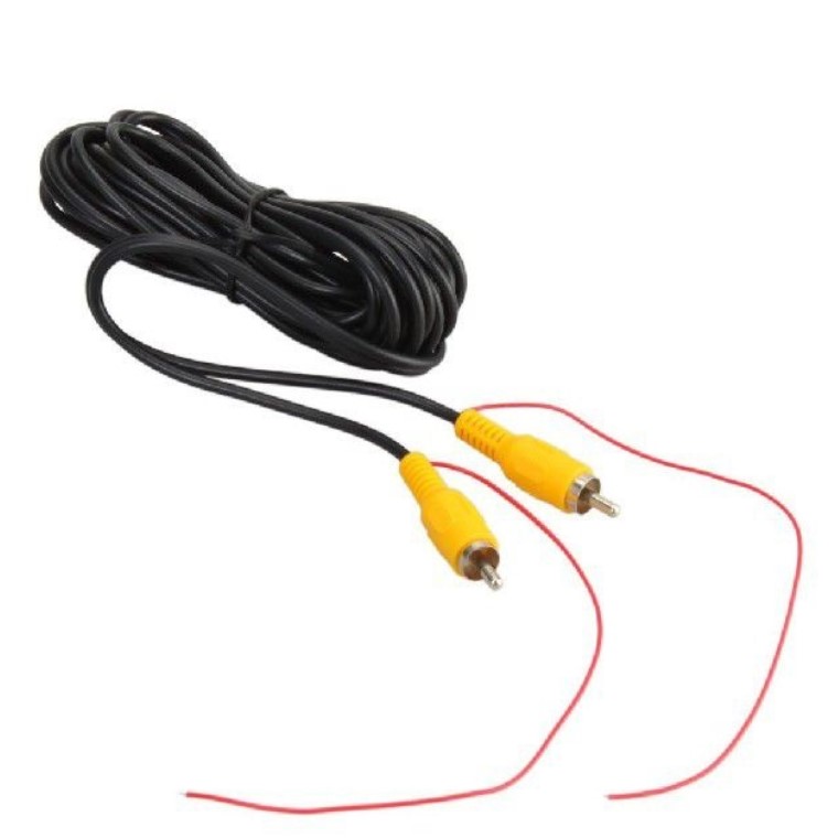 楽天市場】RCA ケーブル 6m ピン 電源ケーブル付き RCAオス×2 映像