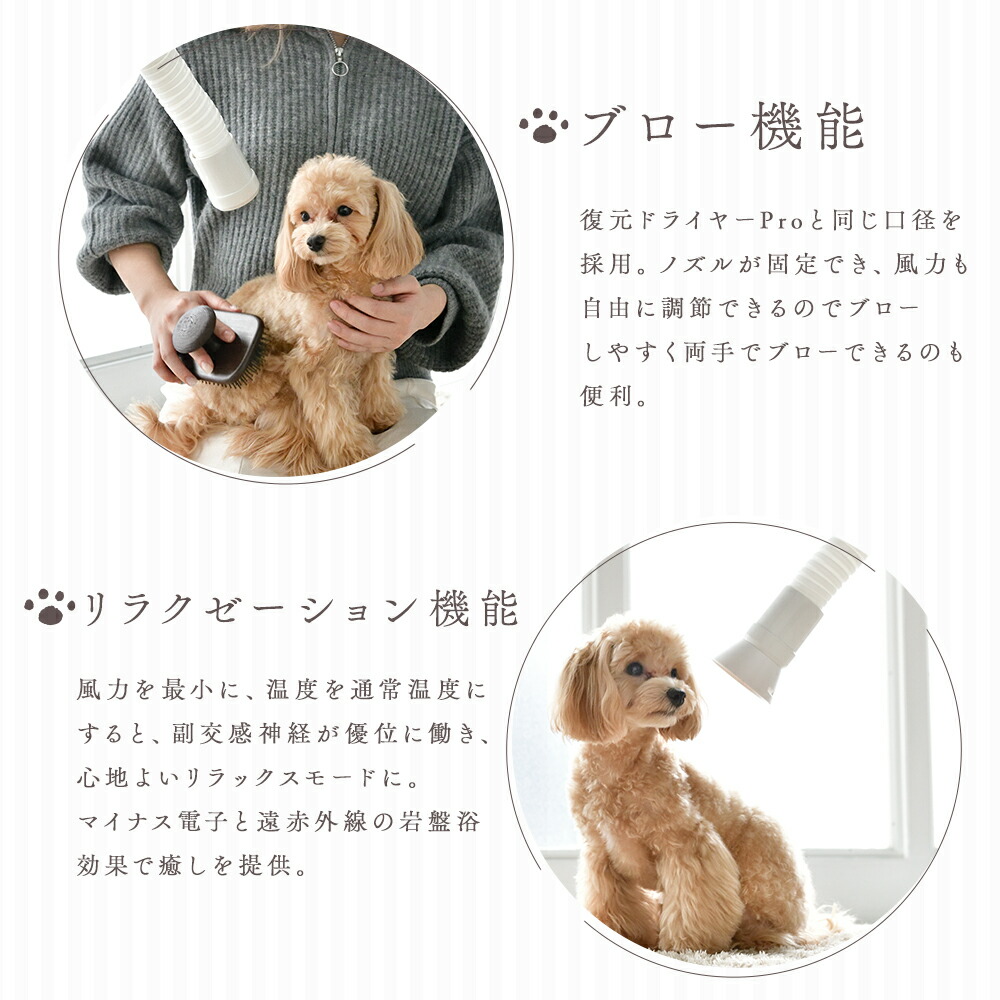 楽天市場】正規代理店 復元ドライヤーPET ルーヴルドー ハンズフリー