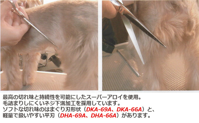 楽天市場】トリミングシザー 東光舎 DOGWELL ドッグウェル DKA-69A