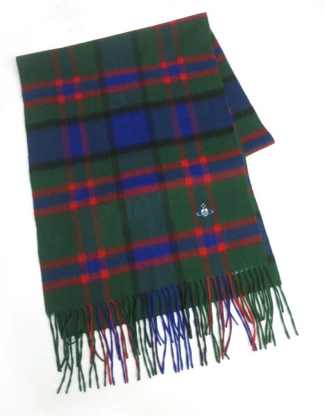 楽天市場】【中古】Vivienne Westwood MAN / チェック柄マフラー