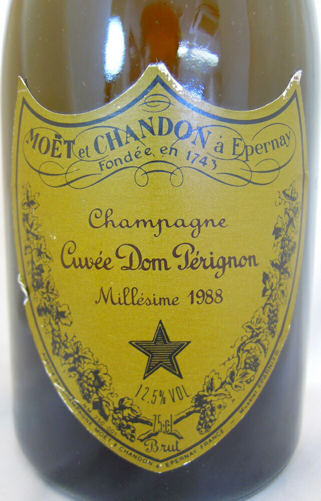 楽天市場】【古酒】ドンペリニヨン 白 1988 箱なし 並行品 : シャトー