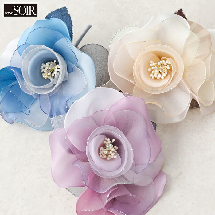 楽天市場】コサージュ 東京ソワール カラーフォーマル ブローチ お花