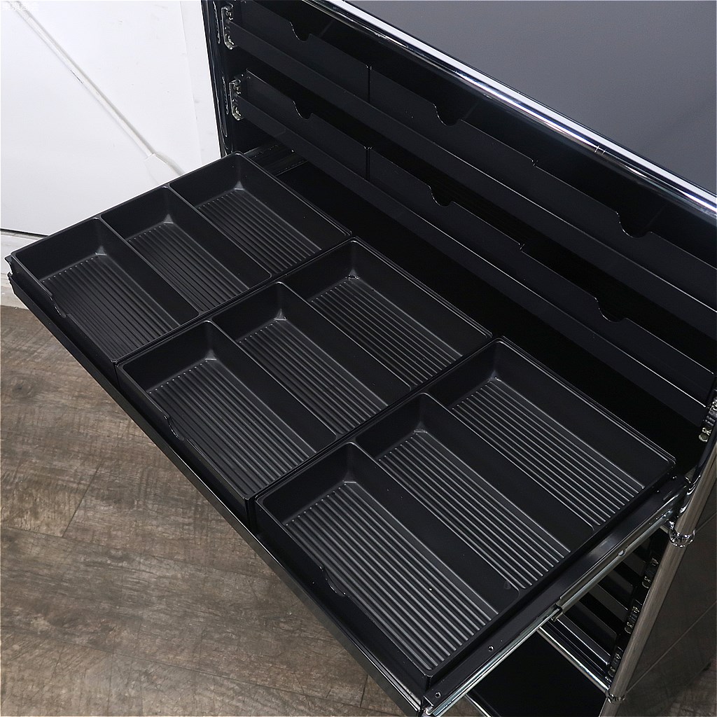 楽天市場】USMハラー 部品等小物収納ラック 3段1列 ブラック : 東京