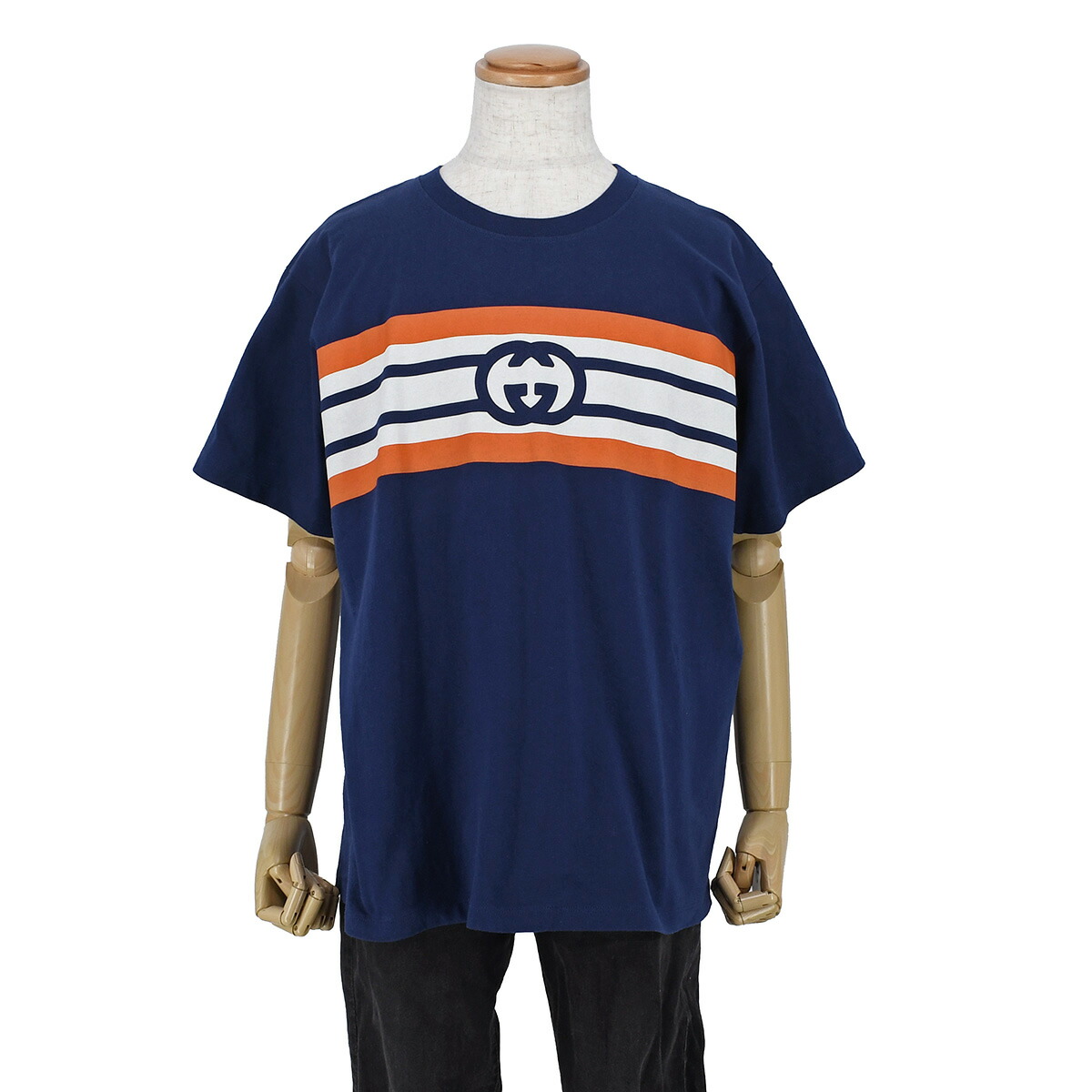 新品 GUCCI ギュスターヴくん ボーダー Tシャツ 24M 新品 GUCCI