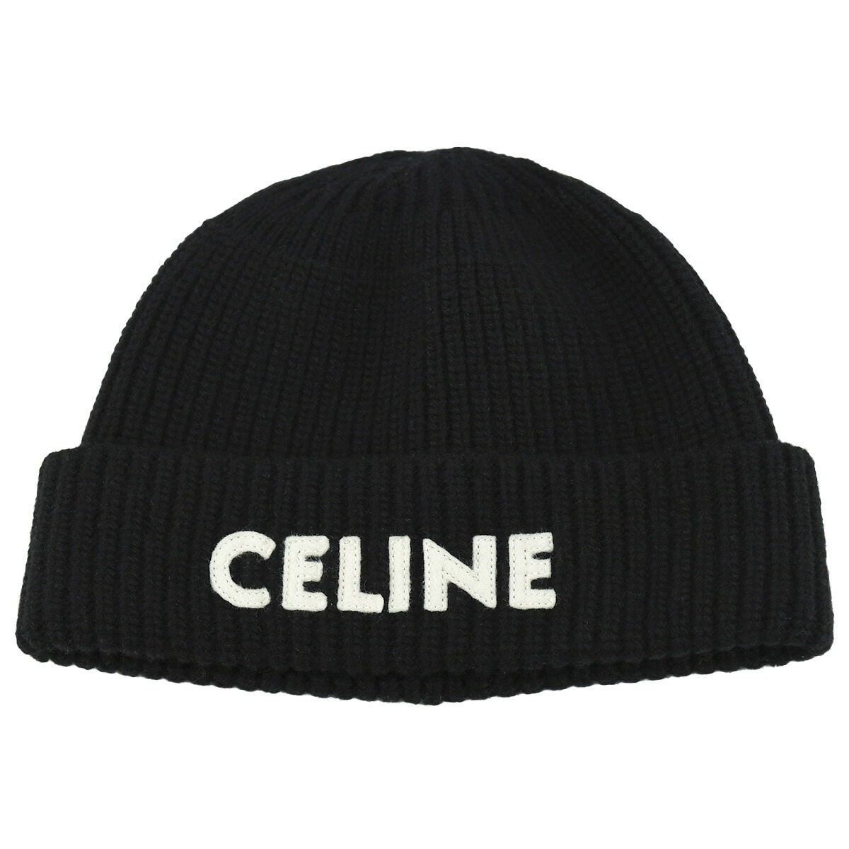 楽天市場】セリーヌ CELINE ロゴ エンブロイダリー ニット帽 ビーニー