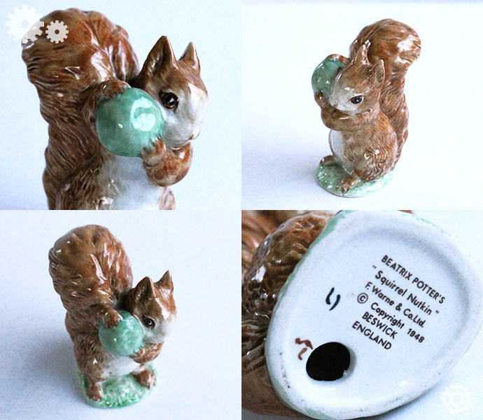 BESWICK ENGLANDきたりすナトキン 陶器オブジェ