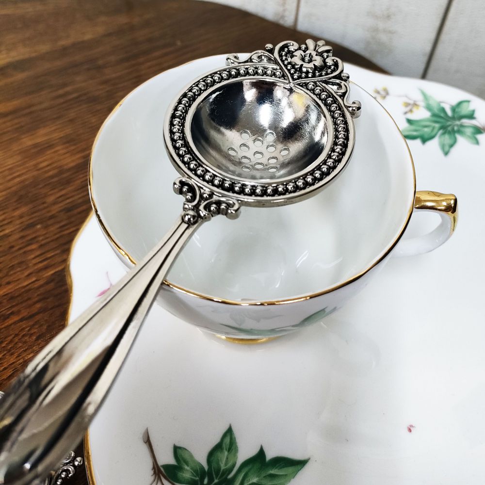 アンティーク ティー ストレーナー 茶漉し 1913年 ツール レア