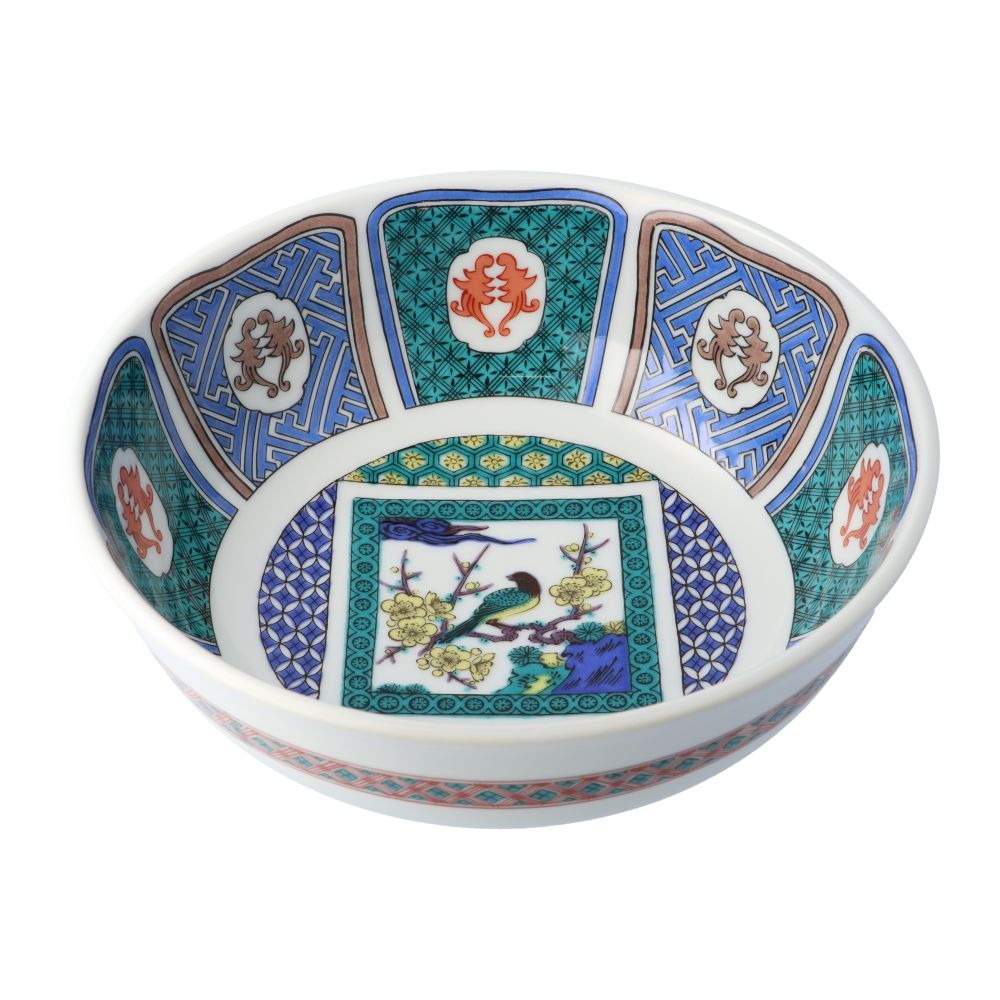 楽天市場】九谷焼 6寸丸盛鉢 菓子鉢 古九谷梅に鳥/美山窯＜送料無料