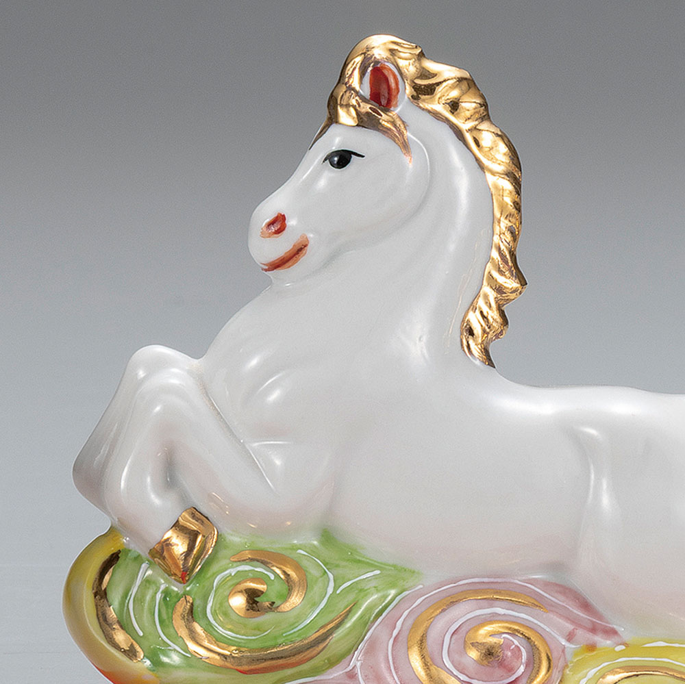 楽天市場】九谷焼 4.5号雲のり午 盛（敷物・立札付） ＜2026年 十二支