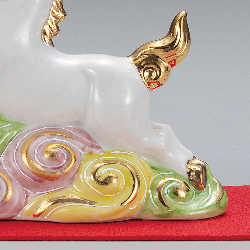 楽天市場】九谷焼 4.5号雲のり午 盛（敷物・立札付） ＜2026年 十二支