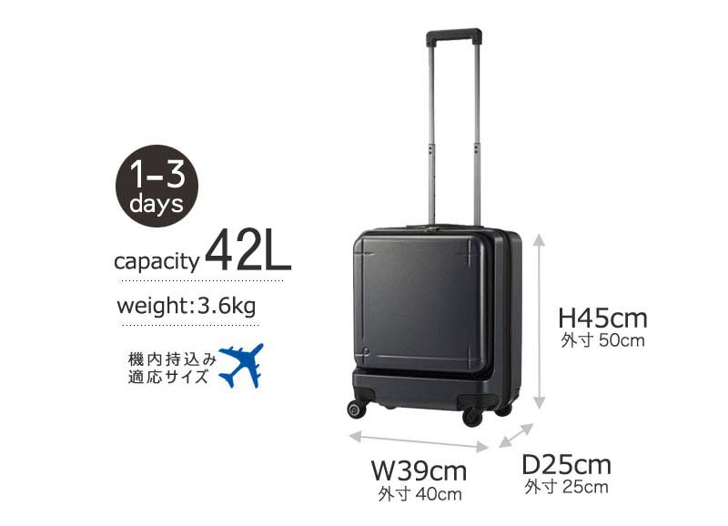 楽天市場】ノベルティ付 【3年保証】プロテカ エース スーツケース