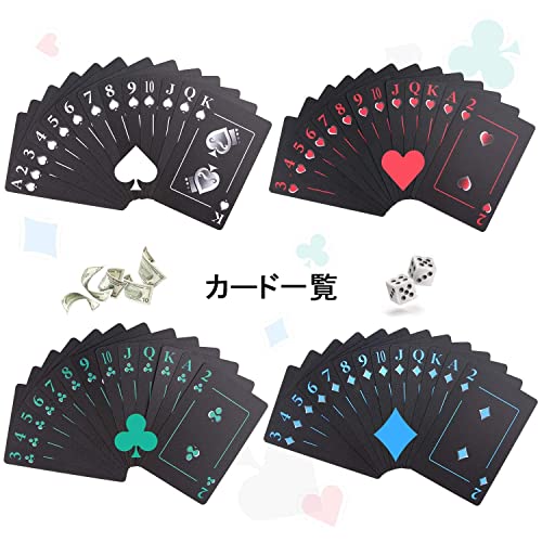 楽天市場】Joyoldelf トランプ プラスチック 54枚入り ブラック 防水