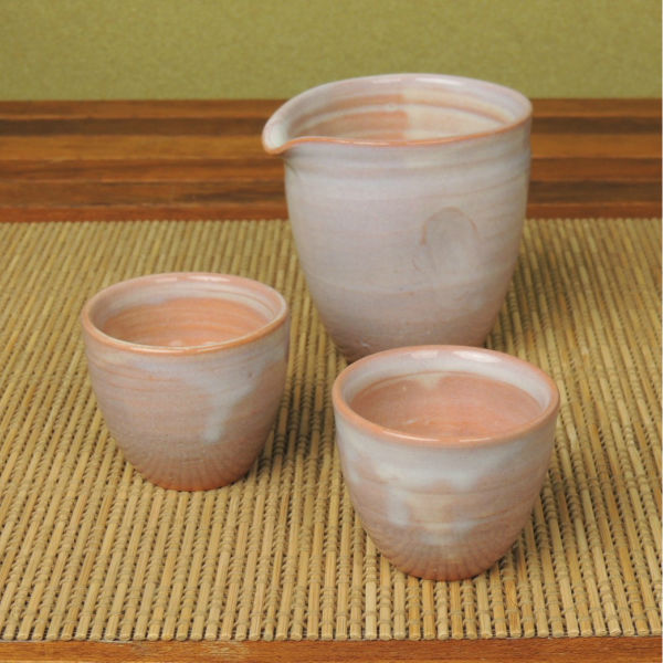 1)萩焼 萩陶苑 正規品 姫焼 器 酒器 お猪口 おちょこ