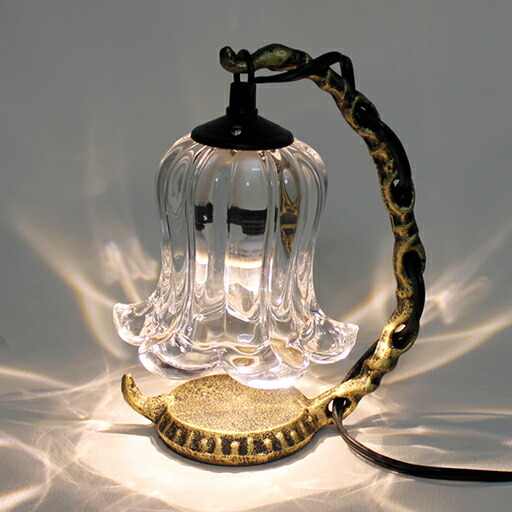 楽天市場】アンティーク風ガラスランプ 吊り型1アーム小型 14×h19