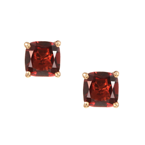 楽天市場】K10イエローゴールドアルマンダインガーネットピアス