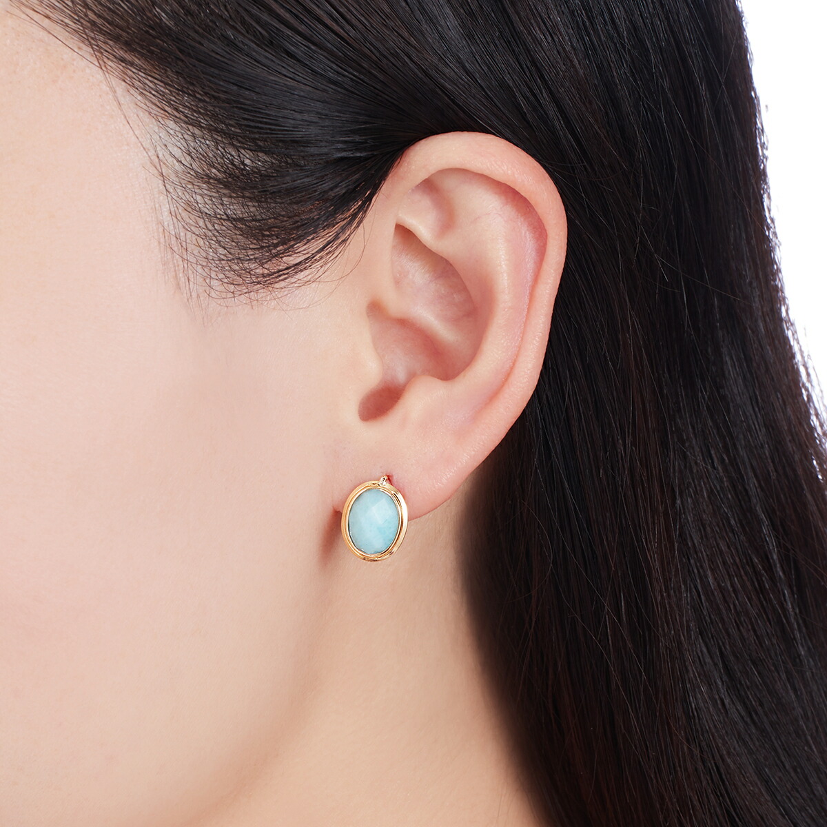 楽天市場】K10イエローゴールドラリマールピアス : ジュエリーツツミ