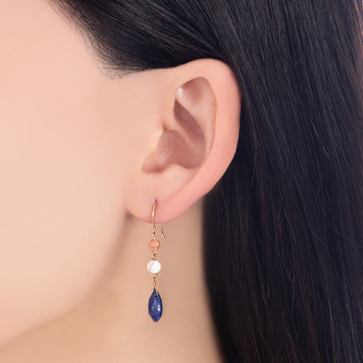 楽天市場】K10イエローゴールドマルチストーンピアス : ジュエリーツツミ