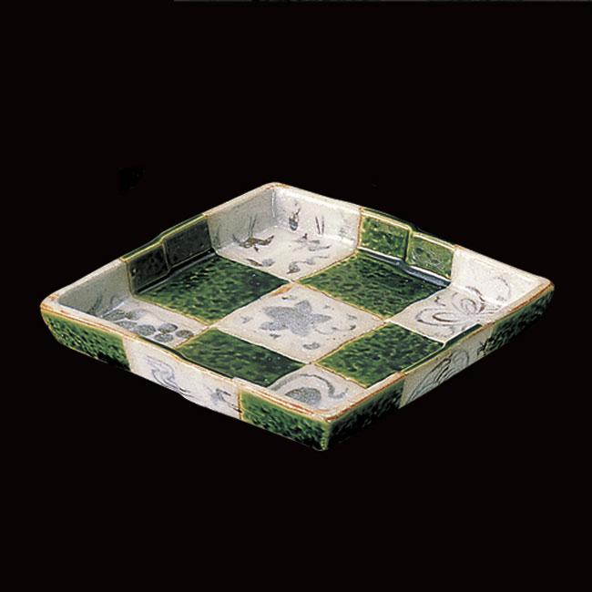 楽天市場】和食器 小皿 中皿 対角19cm「 たち吉 市松 銘々皿 」ひし形