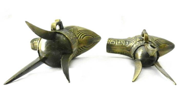 楽天市場】秦の始皇帝盃 さかずき 爵（倣い）（2点セット）中国雑貨