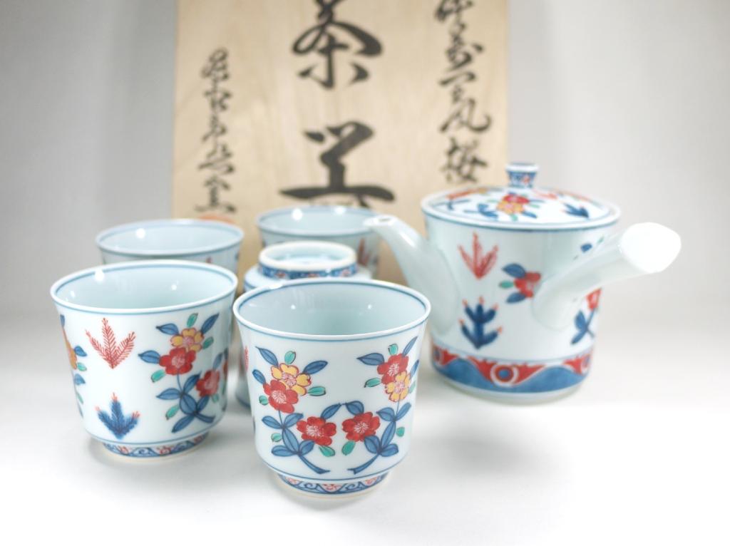 808）✿有田焼☆弥左衛門窯☆古伊万里写☆4号取皿