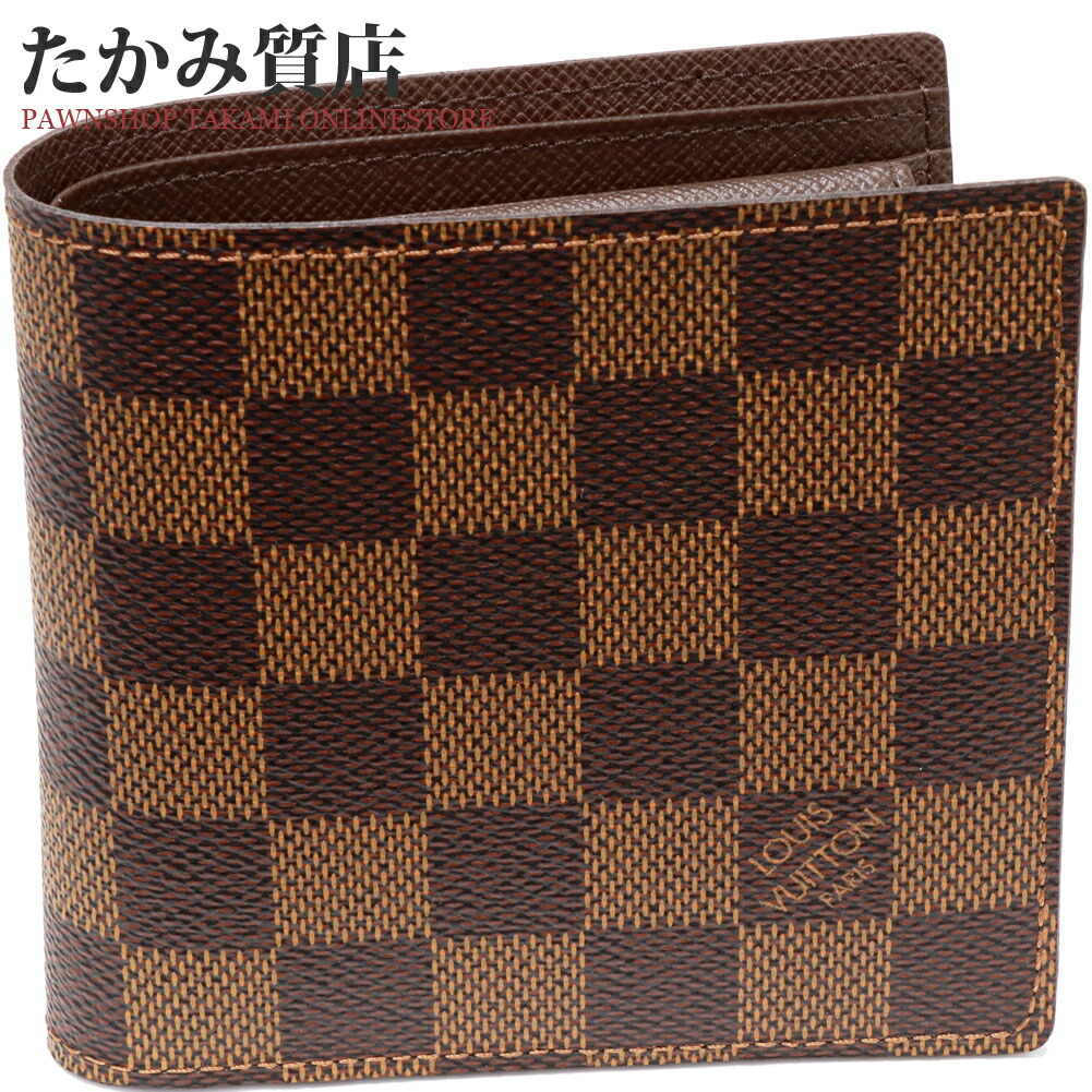 楽天市場】ルイヴィトン 二つ折り財布(小銭入れあり) ダミエ