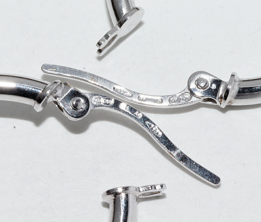 楽天市場】ウノアエレ ピアス K18WG フープピアス : たかみ質店楽天市場店