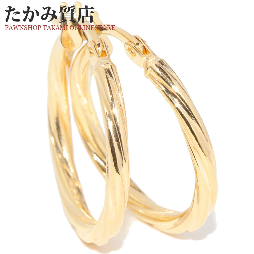 楽天市場】ウノアエレ ピアス K18YG フープピアス : たかみ質店楽天市場店