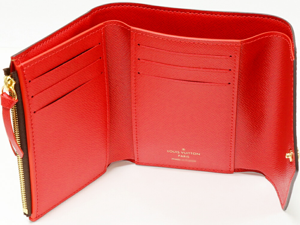 楽天市場】ルイヴィトン 三つ折り財布(小銭入れあり) ダミエ レッド