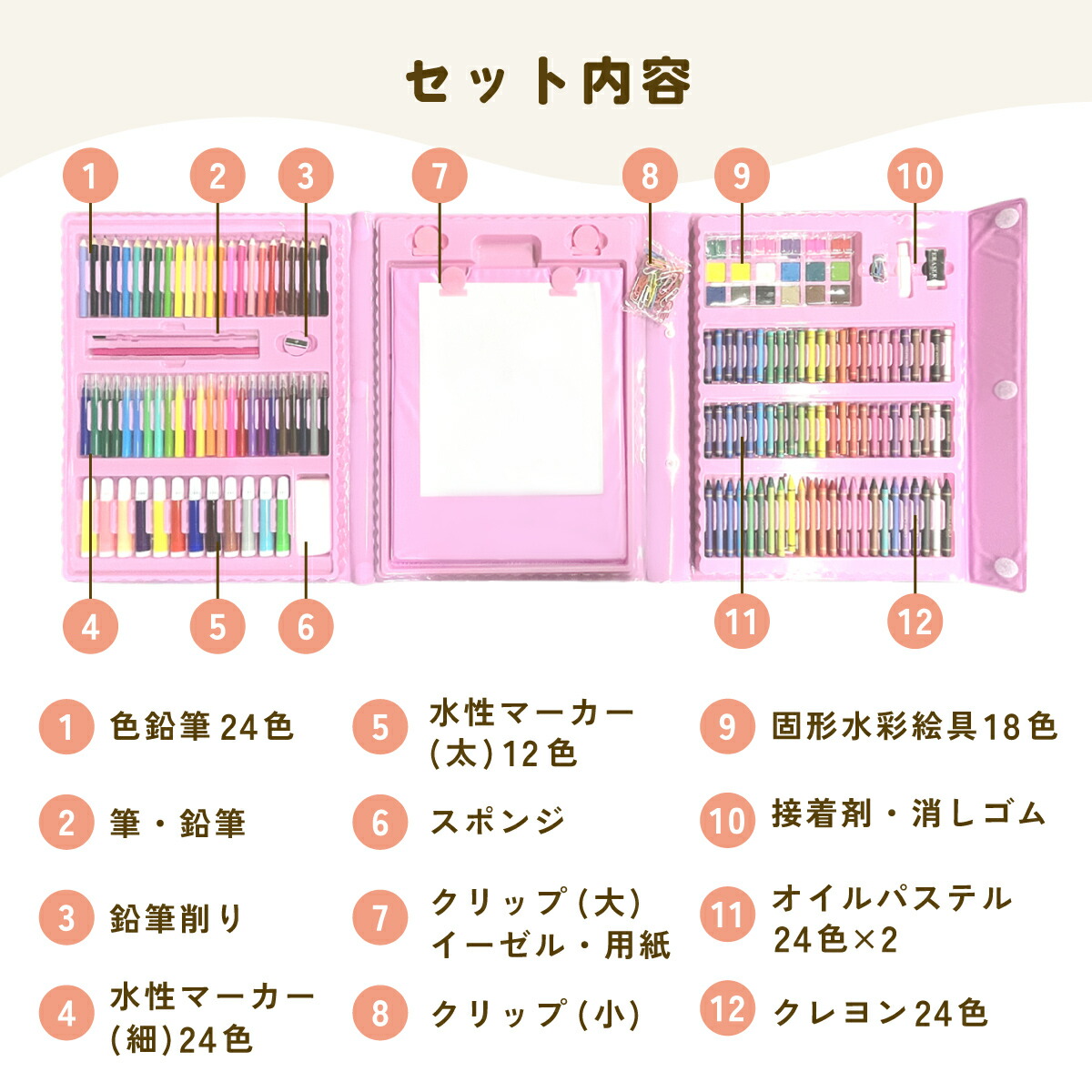 楽天市場】お絵かきセット お絵描きセット アートセット キッズ 大容量