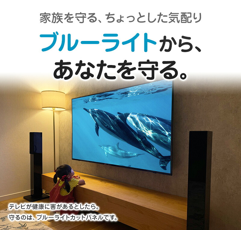 楽天市場】ブルーライトカット 液晶テレビ保護パネル 32〜77インチ 32