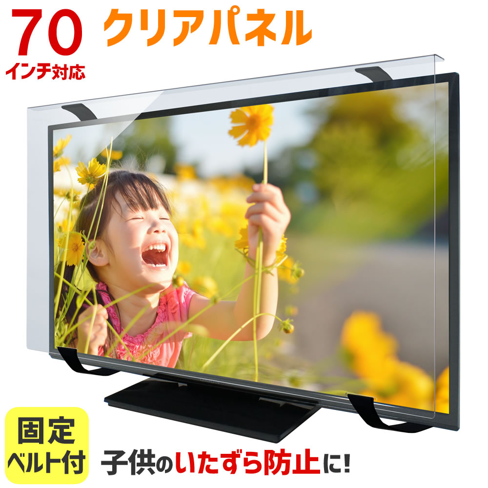楽天市場】液晶テレビ保護パネル 70インチ 70型 クリアパネル 固定