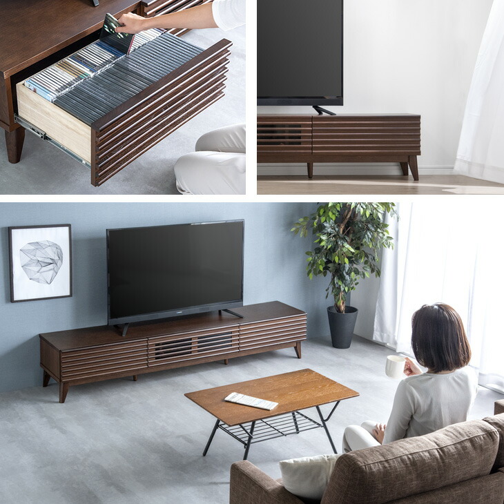 楽天市場】テレビ台 脚付き 幅200cm 完成品 アッシュ 無垢材 おしゃれ