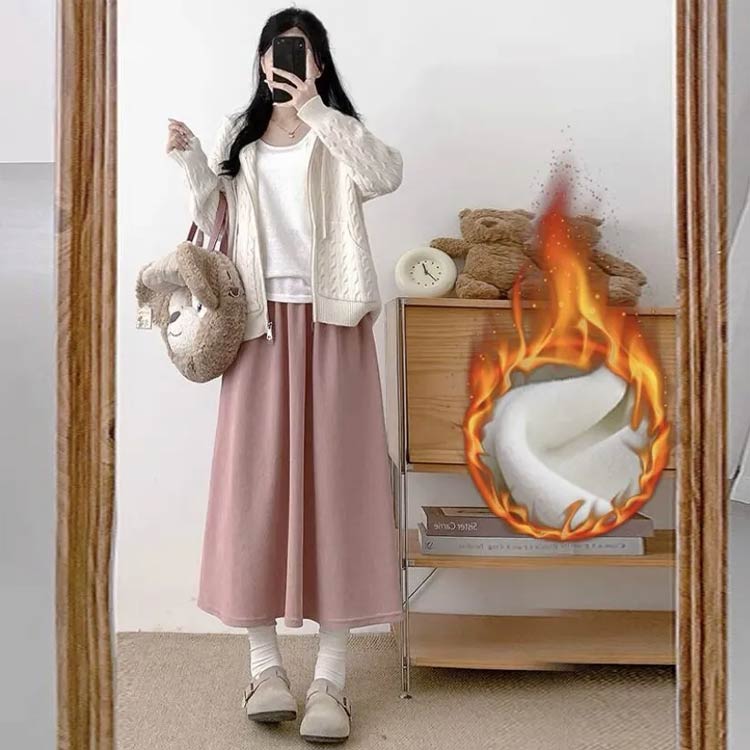 楽天市場】送料無料 裏起毛 スカート ロングスカート 裏起毛スカート