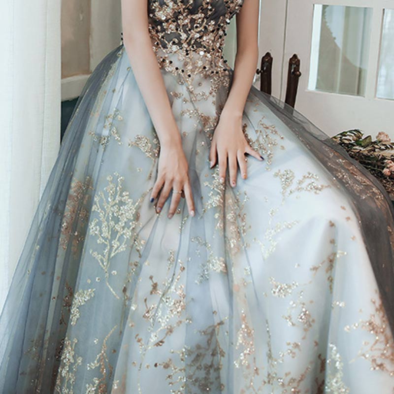 楽天市場】イブニングドレス スパンコールドレス キラキラドレス