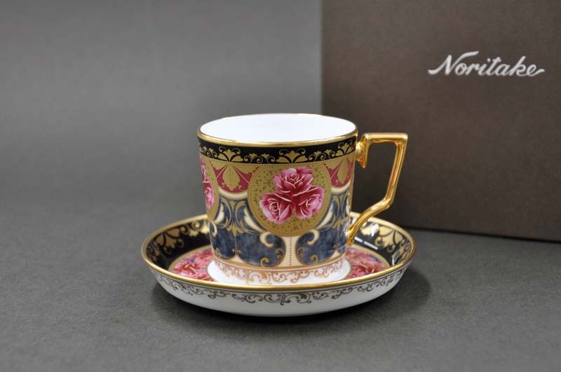 楽天市場】ノリタケ 〜Noritake〜 コーヒー碗皿(色絵薔薇文)オマージュ