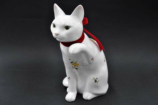 楽天市場】ノリタケ 〜Noritake〜置物「招き猫」(花柄) : わたしの器