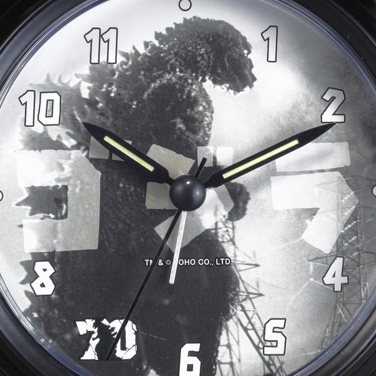楽天市場】ゴジラ70周年記念 目覚まし時計 ゴジラ Godzilla 70周年